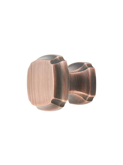 Empire Square Cabinet Knob - 1 3/8 inch x 1 3/8 inch in Empire Bronze.